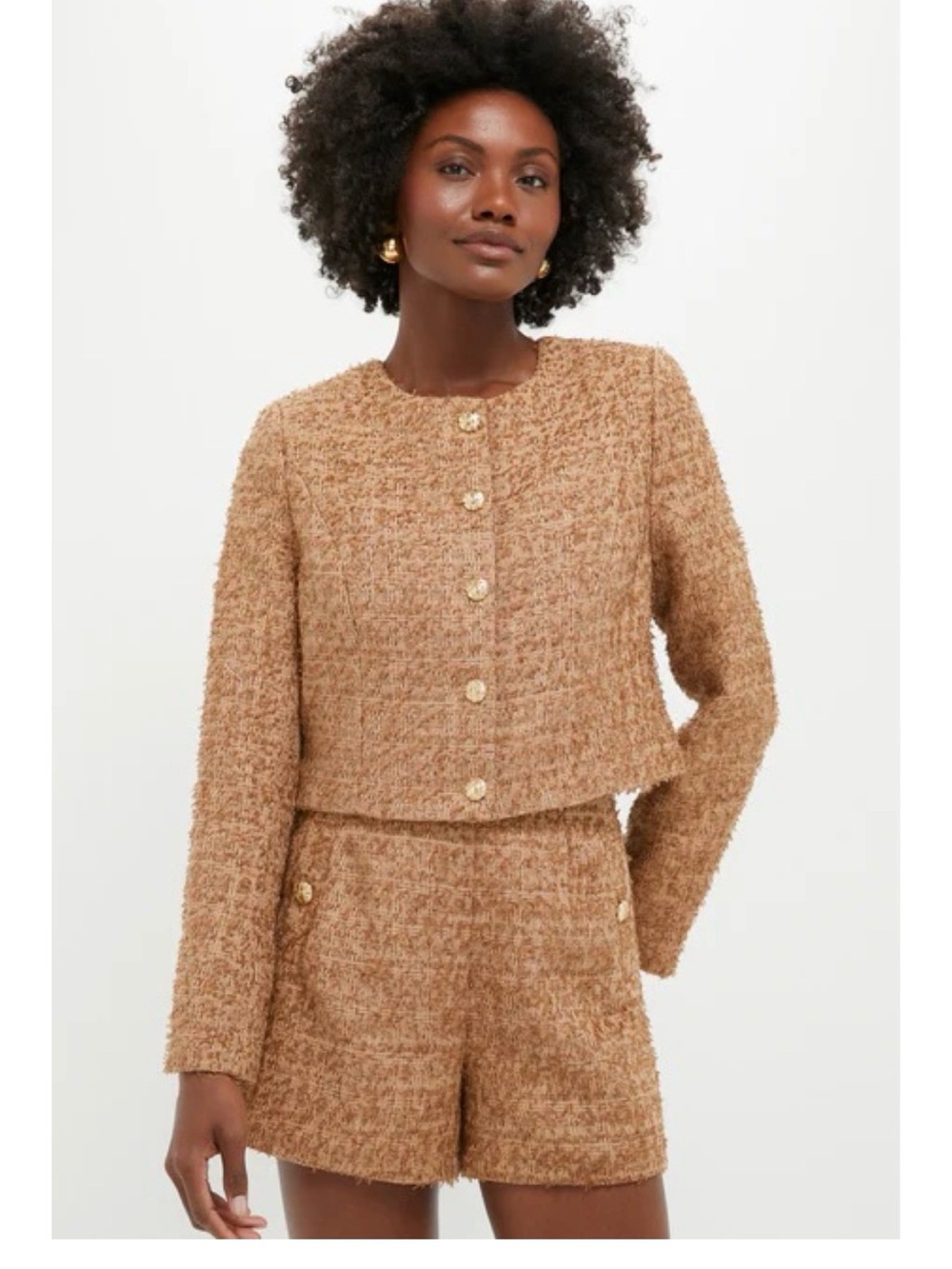 Hyacinth House Brown Tweed Set NWT